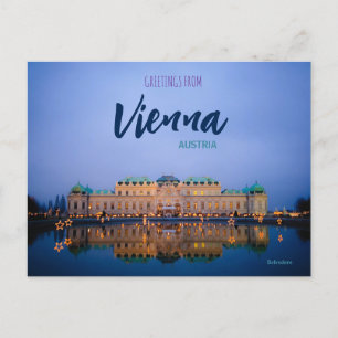 Hälsning från Wien Austria Postcard Belvedere Vykort