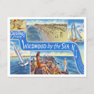 Hälsning från Wildwood vid Sea, New jersey Vykort