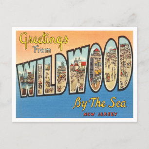 Hälsning från Wildwood vid Sea, New jersey Vykort