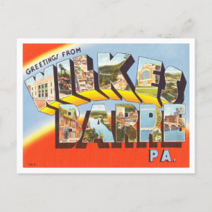 Hälsning från Wilkes Barre, Pennsylvania Travel Vykort