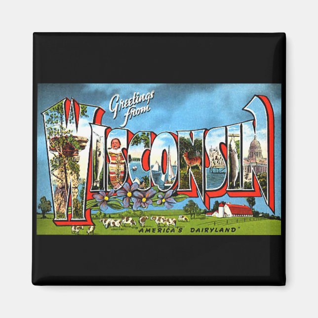 Hälsning från Wisconsin Magnet (Framsidan)
