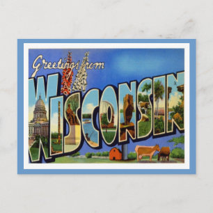 Hälsning från Wisconsin WI USA Vykort