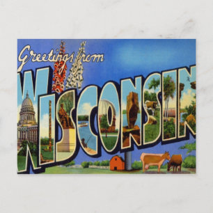 Hälsning från Wisconsin WI USA Vykort