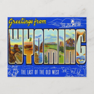 Hälsning från Wyoming WY USA Vykort