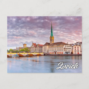 Hälsning från Zürich, Schweiz Vykort