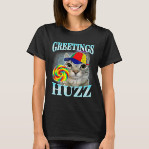 Hälsning Huzz Funny Gen Z Gen Alpha Slang Meme T Shirt