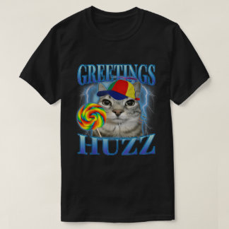 Hälsning Huzz Lollipop Cat Meme T Shirt