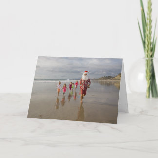 Hälsning Inside Santa Springa för hans fru! Helgkort