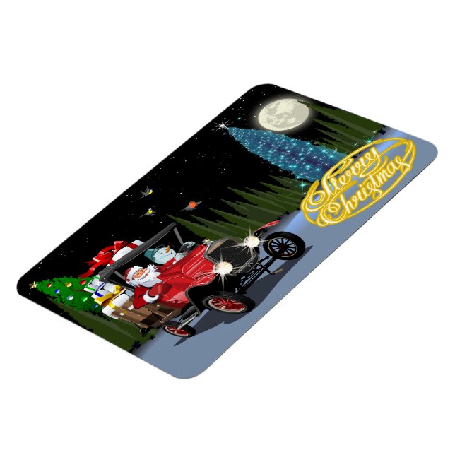 Hälsning julkort magnet (Vänstra Sidan)