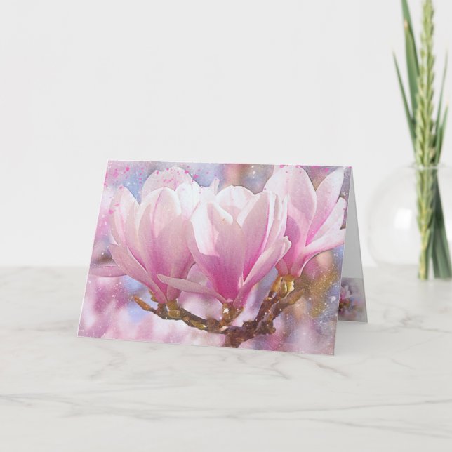 hälsning, kort, blommor, födelsedag, bild, anpassn kort (Framsida)