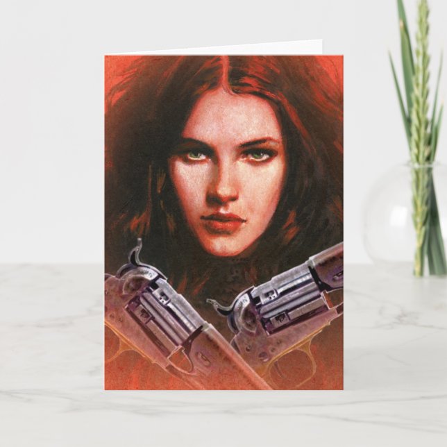 Hälsning-kort för dam-förbud kort (Framsida)