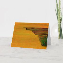 Hälsning-kort för gult Abstrakt Kort