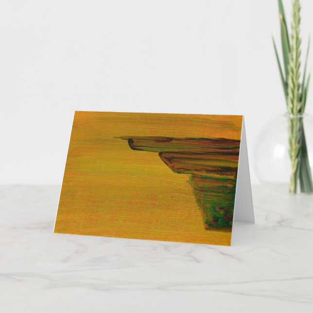 Hälsning-kort för gult Abstrakt Kort (Framsida)