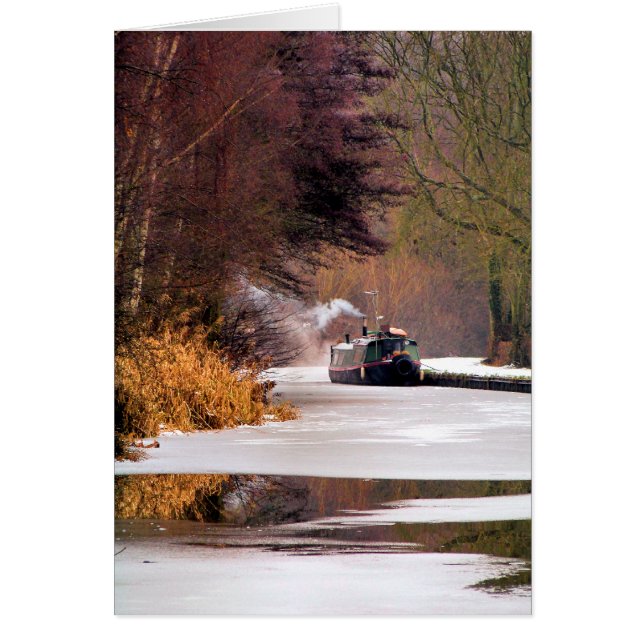 Hälsning-KORT FÖR KANALBÅTAR Hälsningskort (Framsidan)