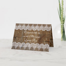 Hälsning-kort för Rustic Parents Grattiss Kort