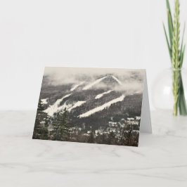 Hälsning-kort för Snö Mountain Helgkort
