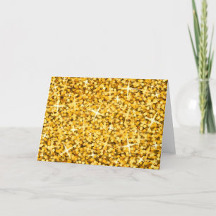 Hälsning-kort från Glitz "Guld" Kort