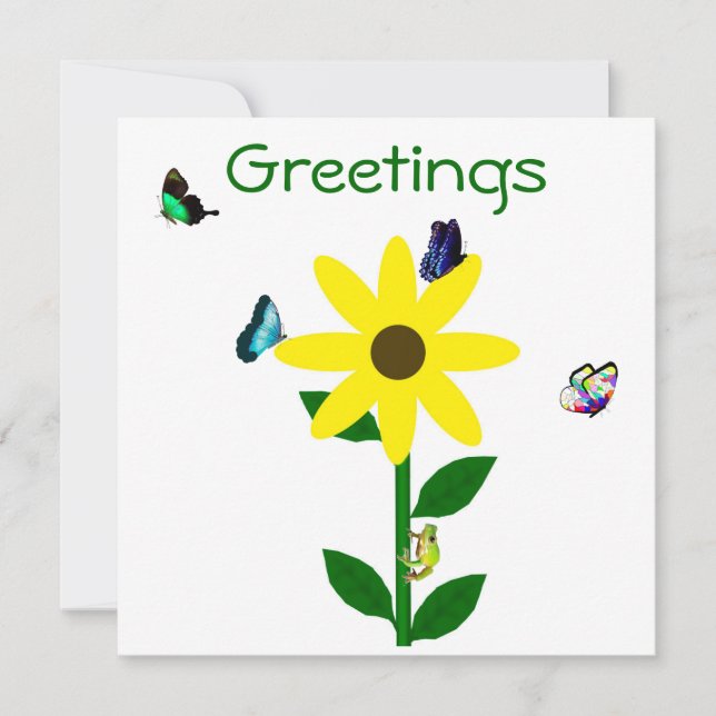 Hälsning Notecard Julkort (Framsida)