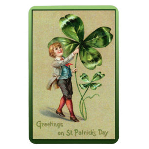 Hälsning på St. Patrick's Day Magnet