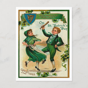 Hälsning på St Patricks Vykort