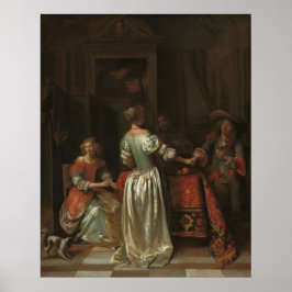 Hälsning - Pieter de Hooch Fine Art Poster
