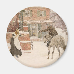 Hälsning Postman av Robert Walker Macbeth Magnet