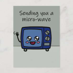 Hälsning skickar en mikrovågspassage till dig vykort