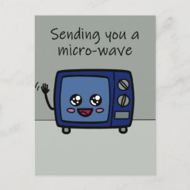 Hälsning skickar en mikrovågspassage till dig vykort