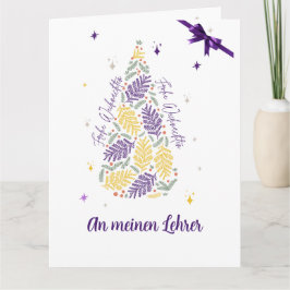 HÄLSNING TILL LÄRARE TYSKA KORTET KORT