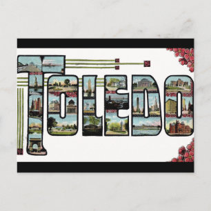 Hälsning Toledo Ohio-vykort Vykort