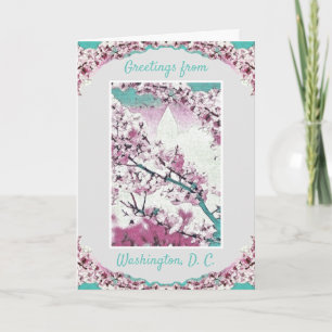 Hälsning - Washington D.C. - Cherry Blommars nr 1 Kort