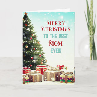 Hälsningar! Bästa mamma God jul-kort Kort