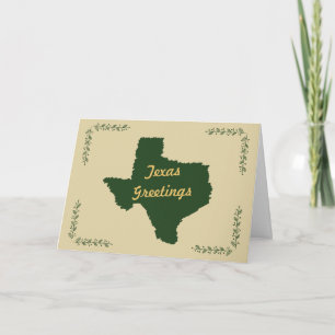 Hälsningar för Texas statliga julhelgdag Helgkort