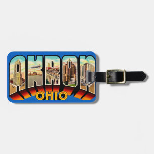 Hälsningar från Akron Ohio Bagagebricka