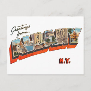 Hälsningar från Albany New York Vykort