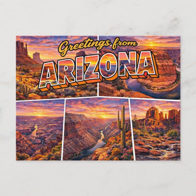 Hälsningar från Arizona vykort (Framsida)