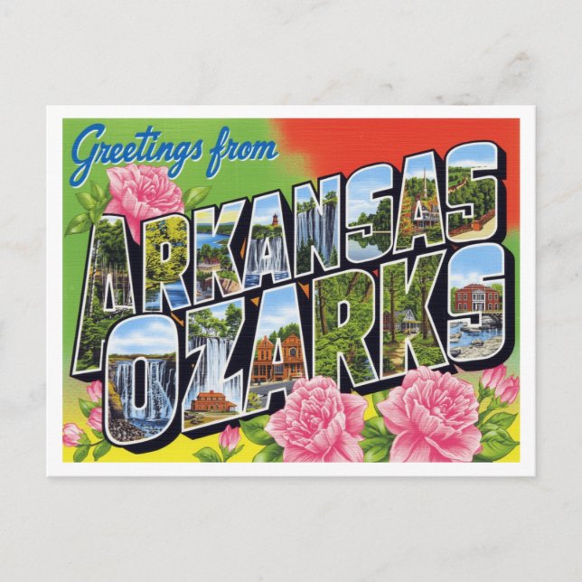 Hälsningar från Arkansas Ozarks Vykort (Framsida)