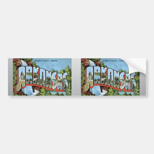 Hälsningar från Arkansas, Vintage Bildekal