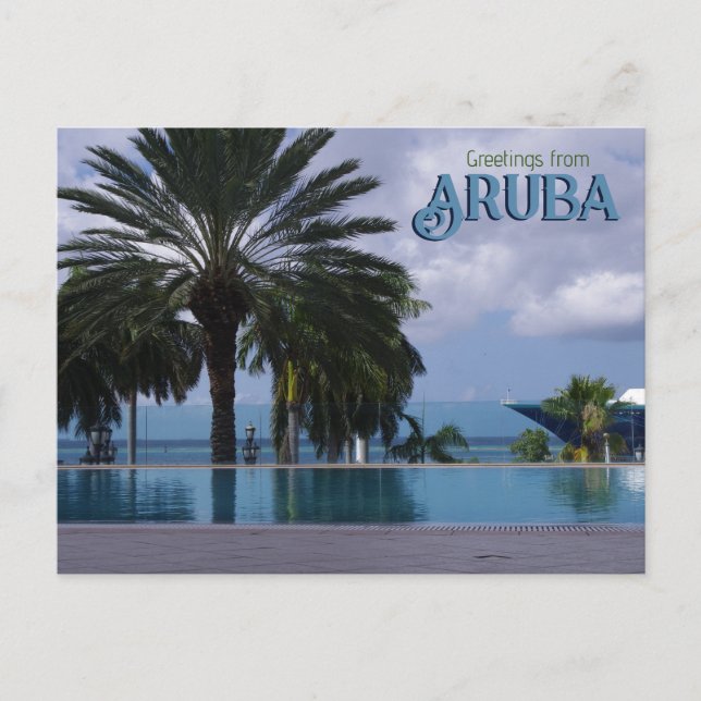 Hälsningar från Aruba Cruise Travel vykort (Framsida)