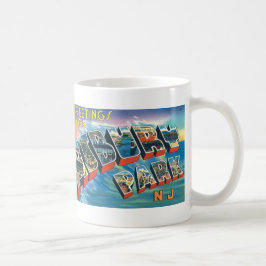 Hälsningar från Asbury parkerar NJ-muggen #1 Kaffemugg