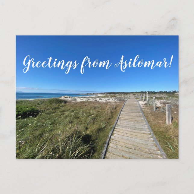 Hälsningar från Asilomar! Vykort (Framsida)