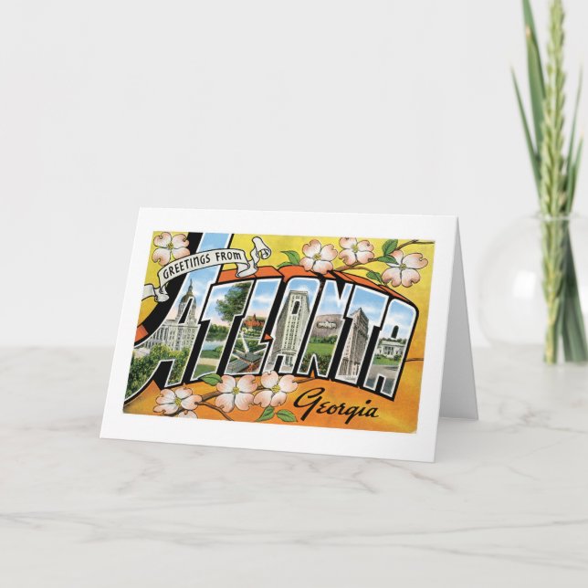 Hälsningar från Atlanta, GA! Kort (Framsida)
