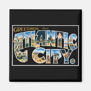Hälsningar från Atlantic City! Magnet