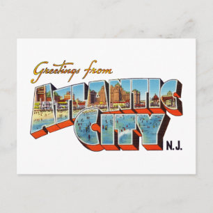 Hälsningar från Atlantic City New Jersey Vykort