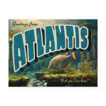 Hälsningar från Atlantis vykort
