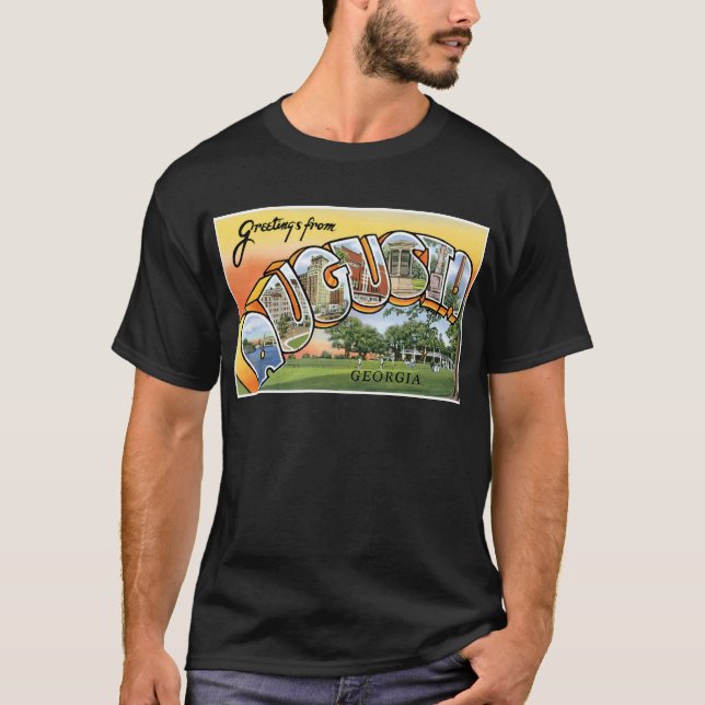 Hälsningar från Augusta, GA! Tee Shirt (Framsida)