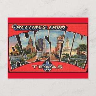 Hälsningar från Austin Texas Vykort