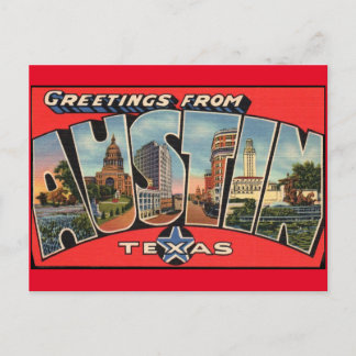 Hälsningar från Austin Texas Vykort