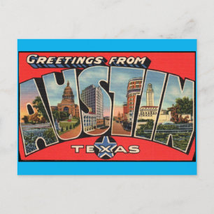 Hälsningar från Austin Texas Vykort