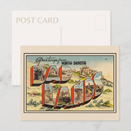 Hälsningar från Badlands National Park North Dakot Vykort